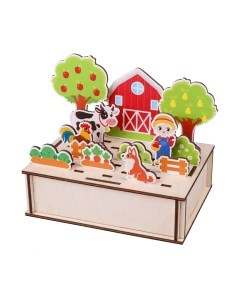 Развивающий игровой набор Mapacha Головоломка-панорама Веселая ферма / 962098