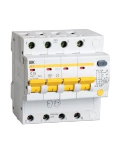 Дифференциальный автомат IEK MAD10-4-025-C-100 Iek