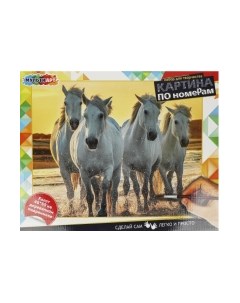 Картина по номерам MultiArt Кони / CANV40-50-2 Multiart
