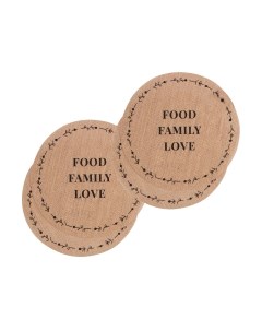 Набор сервировочных салфеток Этель Food. Family. Love / 9629335