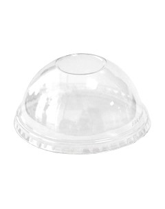 Набор крышек для стаканов Паксервис ПЭТ с отверстием / 384966