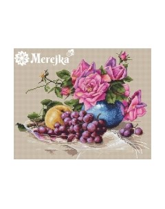 Набор для вышивания Натюрморт с виноградом / K-20 Merejka