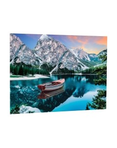 Набор алмазной вышивки Лодка в горах / 7516470 Школа талантов