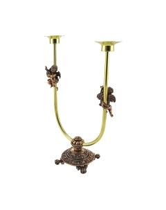 Подсвечник Кольчугинский мельхиор Амур / КМ2159ПД06