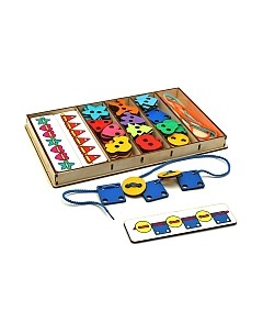 Развивающая игрушка Smile Decor Большой шнуровальный набор / Ш004 Smile decor