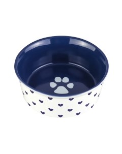 Миска для животных Лапка на синем и сердечки / 230206 Elan gallery