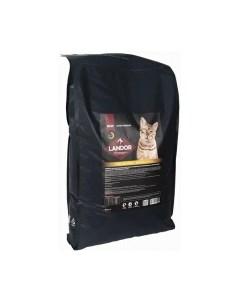 Сухой корм для кошек Полнорац. для стерилизован. котов и с индейкой и уткой / L1027 Landor