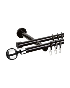 Карниз для штор АС ФОРОС Dance D19Г/19Г + наконечники Шар хром Ас форос