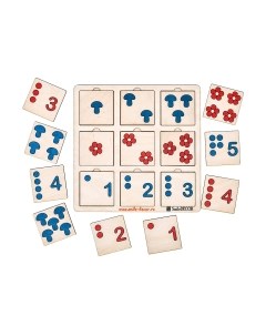 Развивающая игра Таблицы Шульте для малышей / П242 Smile decor