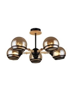 Потолочный светильник Mirastyle SX-N-4896/5 BK+FG