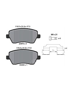 Тормозные колодки 2397302 Textar
