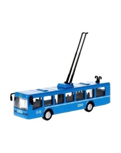 Троллейбус игрушечный Технопарк С резинкой / SB-18-11WB(NO IC).20-1