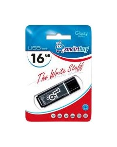USB flash накопитель SmartBuy Glossy Black 16GB (SB16GBGS-K) Smartbuy
