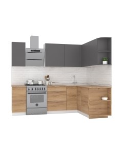 Кухонный гарнитур Интермебель Микс Топ-14 1.9x1.6м правая