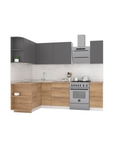 Кухонный гарнитур Интермебель Микс Топ-11 1.9x1.5м левая