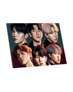 Картина по номерам Школа талантов Корейская группа / 9597174