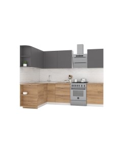 Кухонный гарнитур Интермебель Микс Топ-13 2.1x1.5м левая