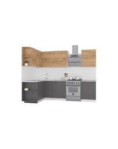Кухонный гарнитур Интермебель Микс Топ-13 2.1x1.5м левая