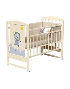 Детская кроватка Happy Lion колесо-качалка Vdk