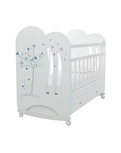 Детская кроватка Wind Tree колесо-качалка с ящиком Vdk