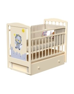Детская кроватка Happy Lion маятник-ящик Vdk
