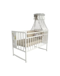 Детская кроватка Mini Loft 3D колесо-качалка Funny Panda Vdk