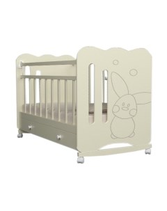 Детская кроватка Sweet Rabbit колесо-качалка и ящик Vdk