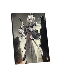 Картина по номерам Девушка с клинком / 9542415 Школа талантов