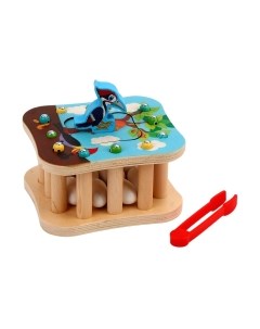 Развивающий игровой набор 2 в 1. Дятел и яички / 9643828 Sima-land
