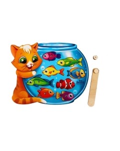 Развивающий игровой набор Лесная мастерская Магнитная рыбалка Кот / 4276034