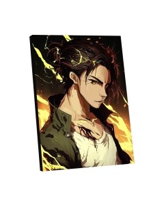 Картина по номерам Воин в огне / 9597175 Школа талантов