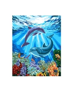Картина по номерам Школа талантов Дельфины-друзья / 7153385
