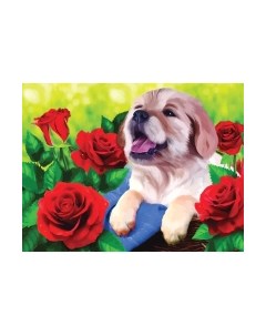 Набор алмазной вышивки Школа талантов Щенок / 5361589