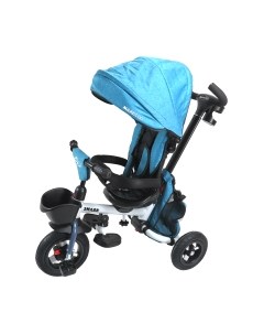 Трехколесный велосипед с ручкой Maxiscoo Shark 2023 / MSC-TCL2303BL