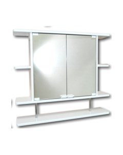 Шкаф с зеркалом для ванной Гамма 11/1м