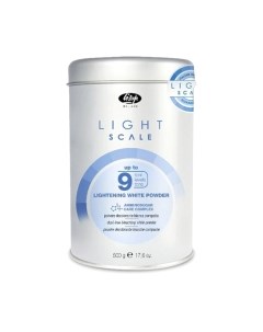 Порошок для осветления волос Light Scale 9 белый Lisap
