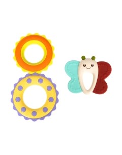 Набор прорезывателей для зубов Baby You. Бабочка, восьмерка / ВВ5315 Bondibon