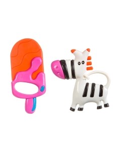 Набор погремушек Bondibon Baby You. Мороженое, Зебра / ВВ3116