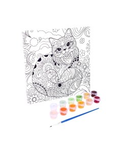 Картина по номерам Школа талантов Грациозная кошка / 9448607