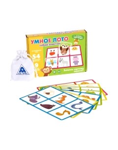 Развивающая игра Умное лото. Животные / 3807328 Лас играс