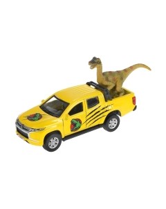 Автомобиль игрушечный Технопарк Mitsubishi с динозавром / L200-12DIN-DINO