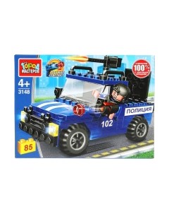 Конструктор Город мастеров Полицейский пикап / 3148-JS