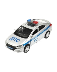 Автомобиль игрушечный Технопарк Hyundai Elantra Полиция / ELANTRA-12SLPOL-SR