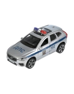 Автомобиль игрушечный Технопарк Volvo XC60 R-Desing Полиция / XC60-12SLPOL-SR