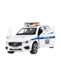 Автомобиль игрушечный Технопарк Volvo XC60 R-Desing Полиция / XC60-12POL-WH