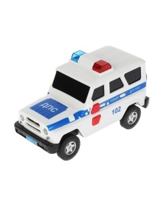 Автомобиль игрушечный UAZ Hunter Полиция / HUNTERBLACK-15PLPOL-WH Технопарк