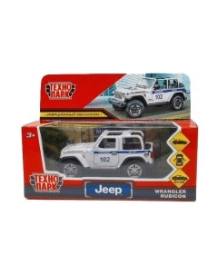 Автомобиль игрушечный Технопарк Jeep Wrangler Rubicon Полиция / RUBICON3D-12SLPOL-SR