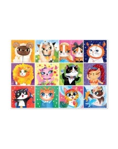 Пазл Котозодиак / 9224705 Puzzle time