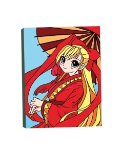 Картина по номерам Под зонтом / 9472195 Школа талантов