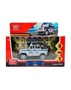 Автомобиль игрушечный Технопарк Uaz Hunter Полиция / HUNTERBCH-12POL-SOLSR